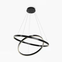 Pendul Maytoni RIM metal, plastic, negru, alb, LED, 83W, CCT - MOD058PL-L74BK