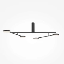Plafoniera Maytoni FAD metal, acril, negru, alb, LED, 26W, 3000K, 1450 Lm - MOD070CL-L30B3K