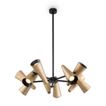 Pendul Maytoni Giro metal, negru, alama, GU10 - MOD095PL-10BS