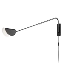 Aplica de perete Maytoni Mollis metal, negru, G9 - MOD126WL-01B1