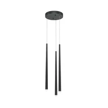 Pendul Maytoni CASCADE metal, acril, negru, alb, LED, 3000K-4000K, 19W, 1400lm - MOD132PL-L18BK