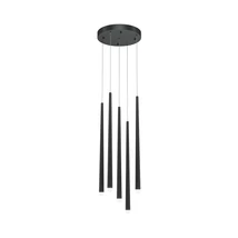 Pendul Maytoni CASCADE metal, acril, negru, alb, LED, 3000K-4000K, 31W, 2400lm - MOD132PL-L30BK