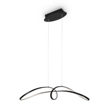 Pendul Maytoni Curve metal, negru, LED, 4000K, 42W, 2800lm - MOD156PL-L52B4K