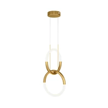 Pendul Maytoni Node metal, auriu, LED, 3000K, 18W, 1200lm - MOD165PL-L18G3K