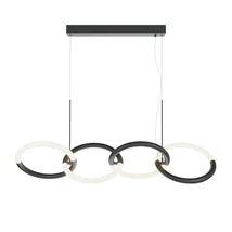 Pendul Maytoni Node metal, negru, LED, 3000K, 40W, 2600lm - MOD165PL-L40B3K