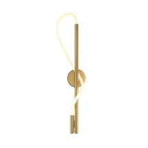 Aplica de perete Maytoni Tau metal, auriu, LED, 3000K, 13W, 600lm - MOD166WL-L12G3K