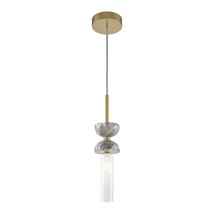 Pendul Maytoni KYOTO metal, marmura, sticla, gri, auriu, alb, G9 - MOD178PL-01GR