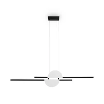 Pendul Maytoni SKYLINE metal, negru, alb, LED, 4000K, 26W, 900lm - MOD179PL-L26W4K