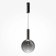 Pendul Maytoni NEBULA metal, sticla, negru, fumuriu, LED, 3000K, 6W, 700lm - MOD182PL-L6B3K