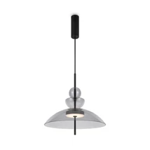 Pendul Maytoni BANGKOK metal, sticla, negru, transparent, LED, 3000K, 12W, 1200lm - MOD185PL-L11B3K3