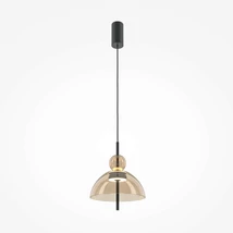 Pendul Maytoni BANGKOK metal, sticla, negru, LED, 12W, 3000K, 1500 Lm - MOD185PL-L12CG3K1