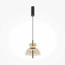 Pendul Maytoni BANGKOK metal, sticla, negru, LED, 12W, 3000K, 1500 Lm - MOD185PL-L12CG3K2