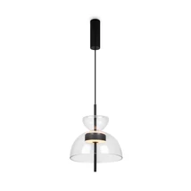 Pendul Maytoni BANGKOK metal, sticla, negru, transparent, LED, 3000K, 12W, 1200lm - MOD185PL-L6B3K2