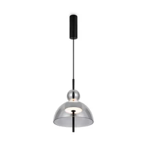 Pendul Maytoni BANGKOK metal, sticla, negru, fumuriu, LED, 3000K, 12W, 1200lm - MOD185PL-L6B3K4