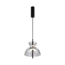 Pendul Maytoni BANGKOK metal, sticla, negru, fumuriu, LED, 3000K, 12W, 1200lm - MOD185PL-L6B3K5