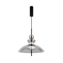 Pendul Maytoni BANGKOK metal, sticla, negru, fumuriu, LED, 3000K, 12W, 1200lm - MOD185PL-L6B3K6