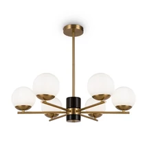 Pendul Maytoni MARBLE metal, sticla, alama, alb, E27 - MOD187PL-06BS