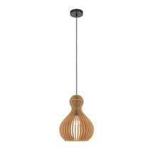 Pendul Maytoni ROOTS metal, lemn, negru, maro, E27 - MOD192PL-01W1