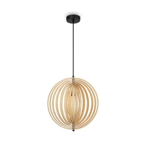 Pendul Maytoni ROOTS metal, lemn, negru, maro, E27 - MOD197PL-01W