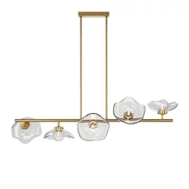 Pendul Maytoni MIRACLE metal, sticla, alama, transparent, G9 - MOD207PL-05BS