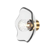 Aplica de perete Maytoni MIRACLE metal, sticla, alama, transparent, G9 - MOD207WL-01BS
