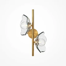 Aplica de perete Maytoni MIRACLE metal, sticla, alama, transparent, G9 - MOD207WL-02BS