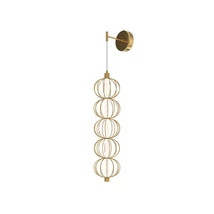 Aplica de perete Maytoni GOLDEN CAGE metal, acril, auriu, alb, LED, 3000K, 17W, 1100lm - MOD216WL-L10G3K
