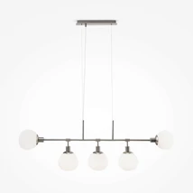 Pendul Maytoni ERICH sticla alb 5x E14 - MOD221-PL-05-N