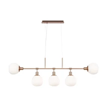 Pendul Maytoni ERICH metal, sticla, auriu, alb, E14 - MOD221PL-05G