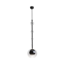 Pendul Maytoni ROS metal, sticla, negru, transparent, GU10 - MOD227PL-01B