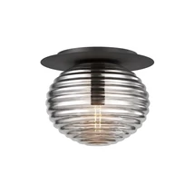 Plafoniera Maytoni REELS metal, sticla, negru, fumuriu, E27 - MOD268CL-01B