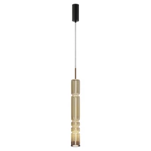 Pendul Maytoni ORDO metal, sticla, negru, alama, LED, 3000K, 8W, 920lm - MOD272PL-L12BS3K