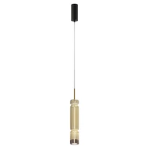 Pendul Maytoni ORDO metal, sticla, negru, alama, LED, 3000K, 8W, 920lm - MOD272PL-L12BS3K1