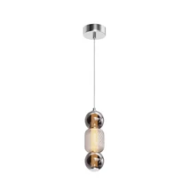 Pendul Maytoni DROP metal, sticla, crom, LED, 3000K, 16W, 2000lm - MOD273PL-L16CH3K