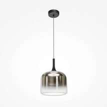 Pendul Maytoni SPIRITO metal, sticla, negru, LED, 12W, 3000K, 2000 Lm - MOD286PL-L18B3K