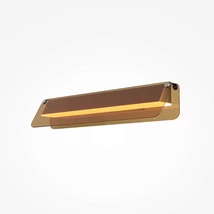 Aplica de perete Maytoni FLAT metal, sticla, alama, LED, 10W, 3000K, 1150 Lm - MOD296WL-L10BC3K