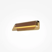 Aplica de perete Maytoni FLAT metal, sticla, negru, alama, LED, 6W, 3000K, 730 Lm - MOD296WL-L6BC3K