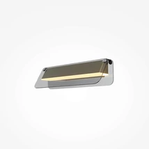 Aplica de perete Maytoni FLAT metal, sticla, negru, alama, LED, 6W, 3000K, 730 Lm - MOD296WL-L6BS3K