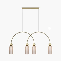Pendul Maytoni ANTIC metal, sticla, auriu, E14 - MOD302PL-04CG
