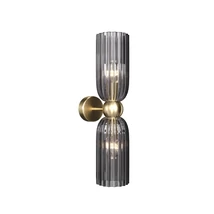 Aplica de perete Maytoni Antic metal, sticla, auriu, fumuriu, E14 - MOD302WL-02GR