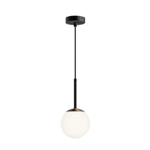 Pendul Maytoni Basic form metal, sticla, negru, alb, E14 - MOD321PL-01B