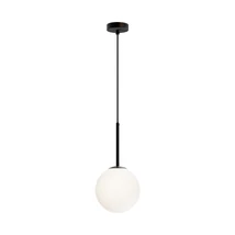 Pendul Maytoni Basic form metal, sticla, negru, alb, E14 - MOD321PL-01B1