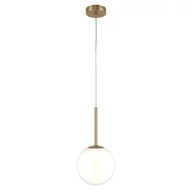 Pendul Maytoni Basic form metal, sticla, auriu, alb, E14 - MOD321PL-01G2