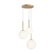 Pendul Maytoni BASIC FORM metal, sticla, auriu, alb, E14 - MOD321PL-03G1