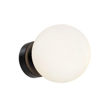 Aplica de perete Maytoni Basic form metal, sticla, negru, alb, E14 - MOD321WL-01B
