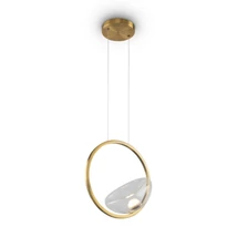 Pendul Maytoni LUNARE metal, sticla, alama, transparent, LED, 3000K, 5W, 450lm - MOD327PL-L5BS3K