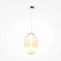 Pendul Maytoni BRUMA metal, sticla, crom, LED, 19W, 2700K, 2500 Lm - MOD397PL-L19CH2.7K