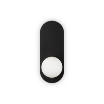 Aplica de perete Maytoni BAO metal, sticla, negru, alb, G9 - MOD419WL-01B