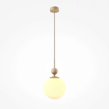 Pendul Maytoni TAVO metal, sticla, piatra, maro, bej, E27 - MOD453PL-01BG