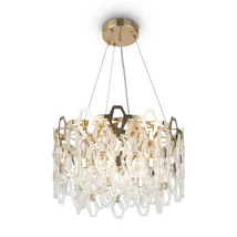 Pendul Maytoni Tissage metal, auriu, E14 - MOD490PL-07G